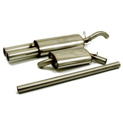 Piper exhaust Volkswagen MK2 1.8 8v GTi 1988-1992 Stainless Steel Back Box-Tailpipe Style E,G,I or J, Piper Exhaust, TGOL3S-EGIJ